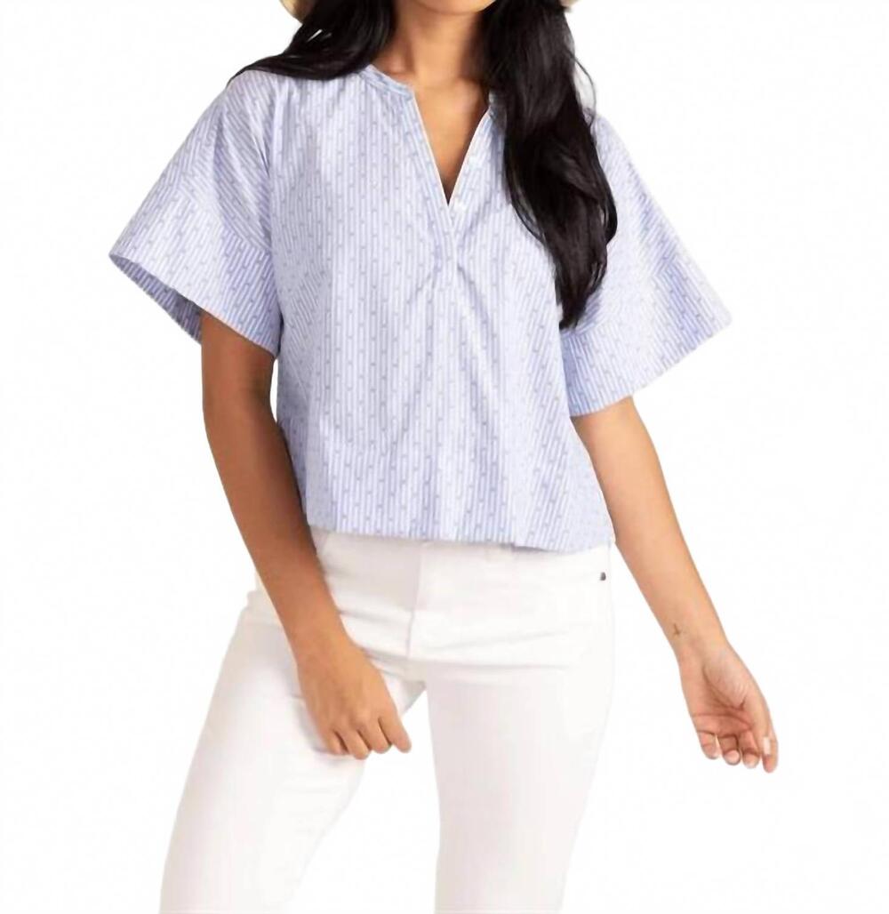 NEW THOMAS & LOURDES london crop top in diamond stripe